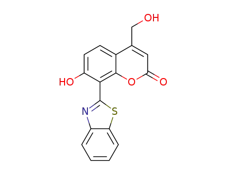 8-benzothiazoyl-7-hydroxyl-4-(hydroxymethyl)coumarin