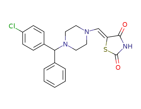(Z)-5-((4-((4-chlorophenyl)(phenyl)methyl)piperazin-1-yl)methylene)thiazolidine-2,4-dione