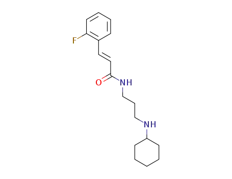 (E)-N-[3-(cyclohexylamino)propyl]-3-(2-fluorophenyl)-2-propenamide
