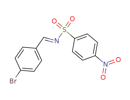 Molecular Structure of 36176-92-8 (Benzenesulfonamide, N-[(4-bromophenyl)methylene]-4-nitro-)