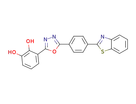 3-(5-(4-(benzo[d]thiazol-2-yl)phenyl)-1,3,4-oxadiazol-2-yl)benzene-1,2-diol