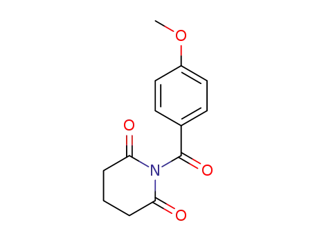 1-(4-methoxybenzoyl)piperidine-2,6-dione