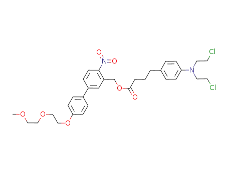 (4'-(2-(2-methoxyethoxy)ethoxy)-4-nitro-[1,1'-biphenyl]-3-yl)methyl 4-(4-(bis(2-chloroethyl)amino)phenyl)butanoate