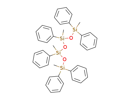 Molecular Structure of 38421-40-8 (1,3,5,7-tetramethyl-1,1,3,5,7,7-hexaphenyltetrasiloxane)