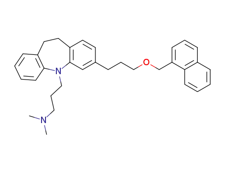 N,N-dimethyl-3-(3-(3-(naphthalene-1-ylmethoxy)propyl)-10,11-dihydro-5H-dibenzo[b,f]azepine-5-yl)propane-1-amine