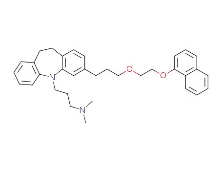N,N-dimethyl-3-(3-(3-(2-(naphthalene-1-yloxy)ethoxy)propyl)-10,11-dihydro-5H-dibenzo[b,f]azepine-5-yl)propane-1-amine