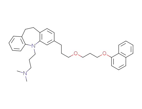 N,N-dimethyl-3-(3-(3-(3-(naphthalene-1-yloxy)propoxy)propyl)-10,11-dihydro-5H-dibenzo[b,f]azepine-5-yl)propane-1-amine
