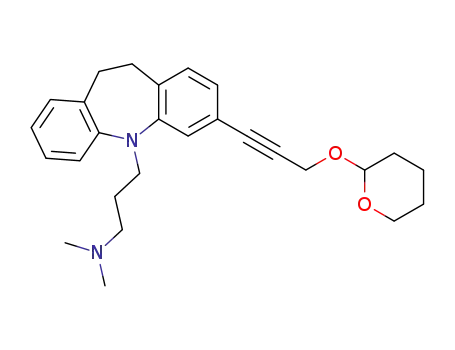 N,N-dimethyl-3-(3-(3-(tetrahydro-2H-pyran-2-yloxy)prop-1-yn-1-yl)-10,11-dihydro-5H-dibenzo[b,f]azepine-5-yl)propane-1-amine