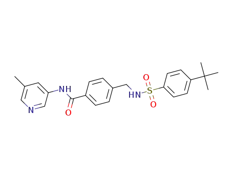 4-({[(4-tert-butylphenyl)sulfonyl]amino}methyl)-N-(5-methyl-3-pyridinyl)benzamide