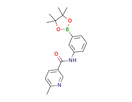 6-methyl-N-(3-(4,4,5,5-tetramethyl-1,3,2-dioxaborolan-2-yl)phenyl)nicotinamide