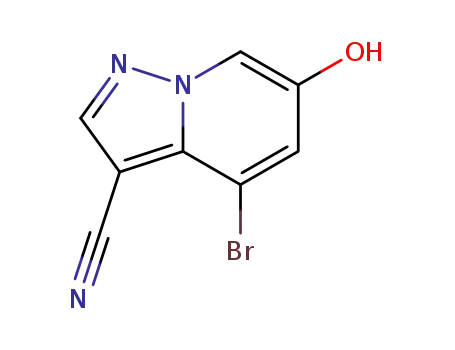4-bromo-6-hydroxypyrazolo[ 1,5-a]pyridine-3-carbonitrile