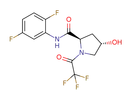 (2R,4S)-N-(2,5-difluorophenyl)-4-hydroxy-1-(2,2,2-trifluoroacetyl)pyrrolidine-2-carboxamide