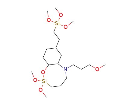 3,3-dimethoxy-7-(3-methoxypropyl)-10-(2-trimethoxysilylethyl)-2-oxa-7-aza-3-sila-bicyclo[6,4,0]dodecane