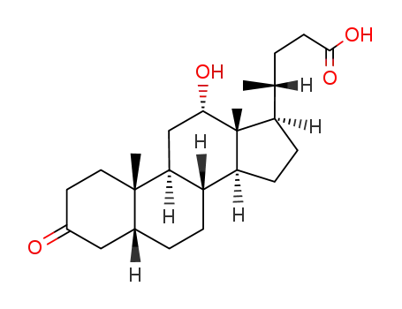 3-keto-12α-hydroxy-5β-cholan-24-oic acid