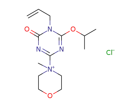 4-(5-allyl-6-isopropoxy-4-oxo-4,5-dihydro-1,3,5-triazine-2-yl)-4-methylmorpholine-4-ium chloride