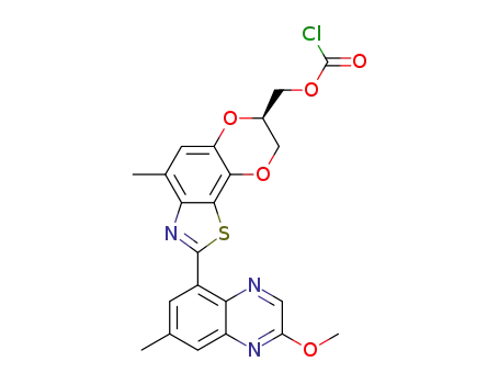(R)-(2-(2-methoxy-7-methylquinoxalin-5-yl)-4-methyl-7,8-dihydro-[1,4]dioxino[2,3:3,4]benzo[1,2-d]thiazol-7-yl)methyl carbonochloridate