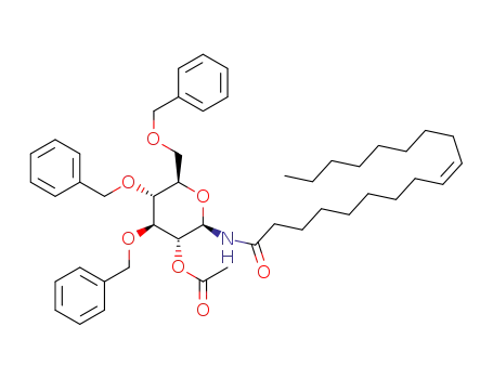 1-N-oleanoly-(2-O-acetyl-3,4,6-tri-O-benzyl-β-D-gulcopyranosyl)amine