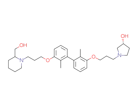 (3R)-1-(3-((3'-(3-(2-(hydroxymethyl)piperidin-1-yl)propoxy)-2,2'-dimethyl-[1,1'-biphenyl]-3-yl)oxy)propyl)pyrrolidin-3-ol