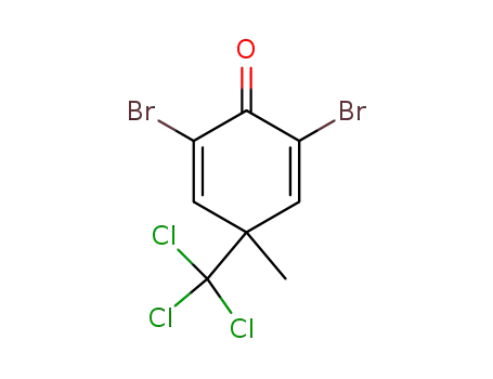 2,6-dibromo-4-methyl-4-trichloromethyl-cyclohexa-2,5-dienone