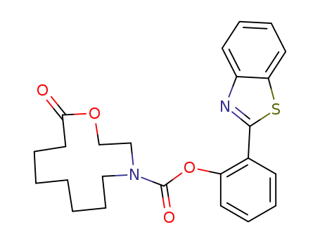 2-(benzo[d]thiazol-2-yl)phenyl 12-oxo-1-oxa-4-azacyclododecane-4-carboxylate