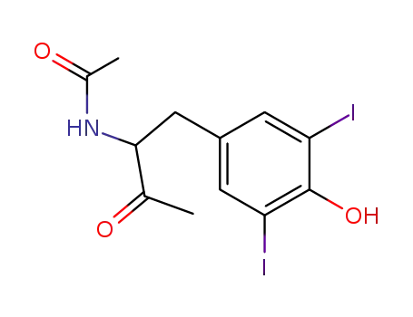 N-[1-acetyl-2-(4-hydroxy-3,5-diiodo-phenyl)-ethyl]-acetamide