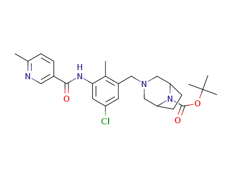 tert-butyl 3-(5-chloro-2-methyl-3-(6-methylnicotinamido)benzyl)-3,8-diazabicyclo[3.2.1]octan-8-carboxylate