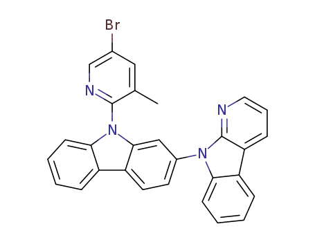 9-(5-bromo-3-methylpyridin-2-yl)-2-{9H-pyrido[2,3-b]indol-9-yl}-9H-carbazole