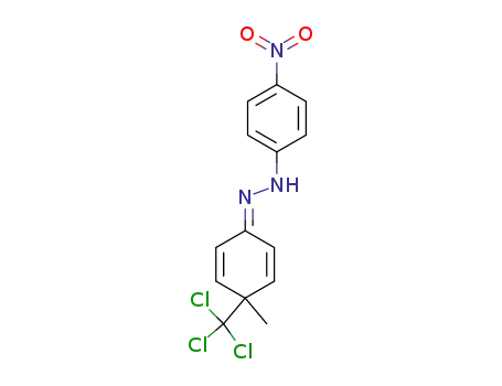 4-methyl-4-trichloromethyl-cyclohexa-2,5-dienone-(4-nitro-phenylhydrazone)