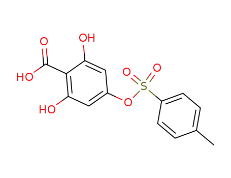 2,6-dihydroxy-4-(toluene-4-sulfonyloxy)-benzoic acid