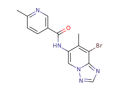 N-(8-bromo-7-methyl-[1,2,4]triazolo[1,5-a]pyridin-6-yl)-6-methylnicotinamide
