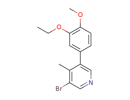 3-bromo-5-(3-ethoxy-4-methoxyphenyl)-4-methylpyridine