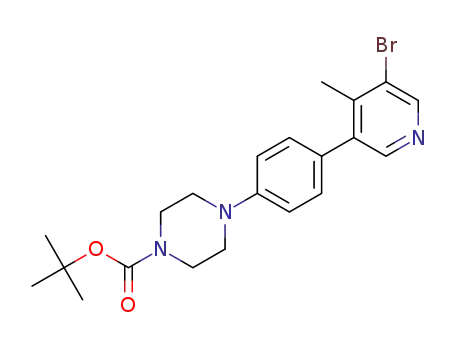 tert-butyl 4-(4-(5-bromo-4-methylpyridin-3-yl)phenyl)piperazine-1-carboxylate
