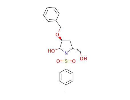 (3S,5R)-3-(benzyloxy)-2-hydroxy-5-(hydroxymethyl)-1-N-tosylpyrrolidine