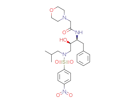 N-((2S,3R)-3-hydroxy-4-((N-isobutyl-4-nitrophenyl)sulfonamido)-1-phenylbutan-2-yl)-2-morpholinoacetamide