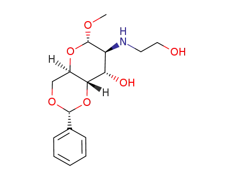 methyl 4,6-O-benzylidene-2-deoxy-2-(2-hydroxyethylamino)-α-D-altropyranoside