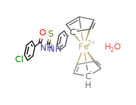 1-(4-ferrocenylphenyl)-3-(4-chlorobenzoyl)thiourea monohydrate