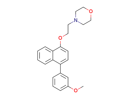 4-(2-(1-(3-methoxyphenyl)naphthalen-4-yloxy)ethyl)morpholine