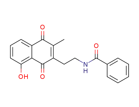 N-(2'-(8''-hydroxy-3''-methyl-1'',4''-dioxo-1,4-dihydronaphthalen-2''-yl)ethyl)benzamide