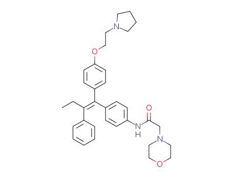 (E)-2-morpholino-N-(4-(2-phenyl-1-(4-(2-(pyrrolidin-1-yl)-ethoxy)phenyl)but-1-en-1-yl)phenyl)acetamide