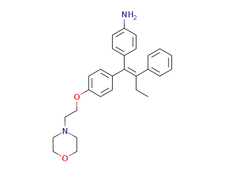 (E)-4-(1-(4-(2-morpholinoethoxy)phenyl)-2-phenylbut-1-en-1-yl)aniline