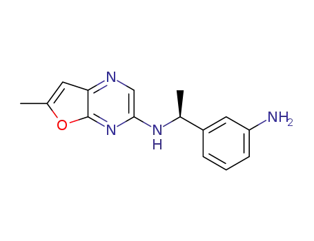 (S)-N-(1-(3-aminophenyl)ethyl)-6-methylfuro[2,3-b]pyrazin-3-amine