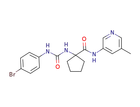 1-[(4-bromophenyl)carbamoylamino]-N-(5-methyl-3-pyridyl)cyclopentanecarboxamide