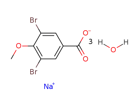 3,5-dibromo-4-methoxy-benzoic acid ; sodium salt