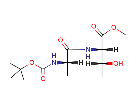 Molecular Structure of 41938-15-2 (methyl N-(tert-butoxycarbonyl)alanylthreoninate)