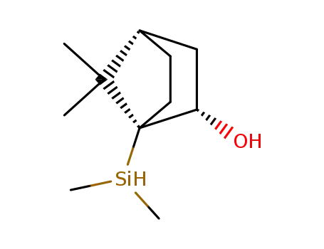 Molecular Structure of 116417-16-4 (Bicyclo[2.2.1]heptan-2-ol, 1-(dimethylsilyl)-7,7-dimethyl-, exo-)