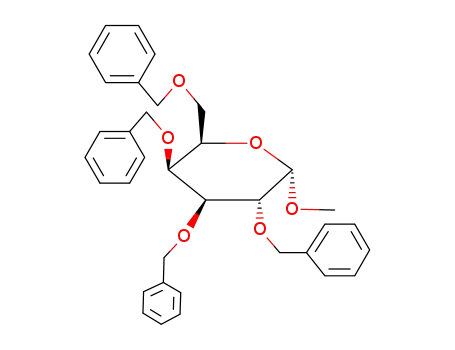 Molecular Structure of 53008-63-2 (Methyl 2,3,4,6-Tetra-O-benzyl-a-D-galactopyranoside)