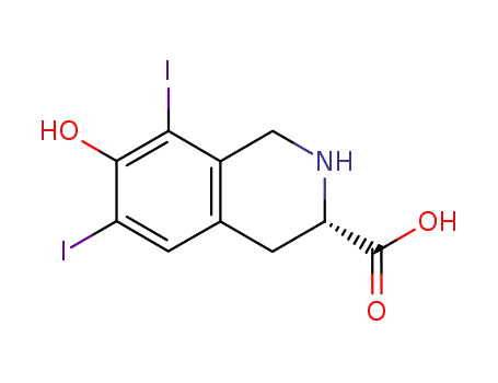(S)-1,2,3,4-Tetrahydro-7-hydroxy-6,8-diiodoisoquinoline-3-carboxylic acid
