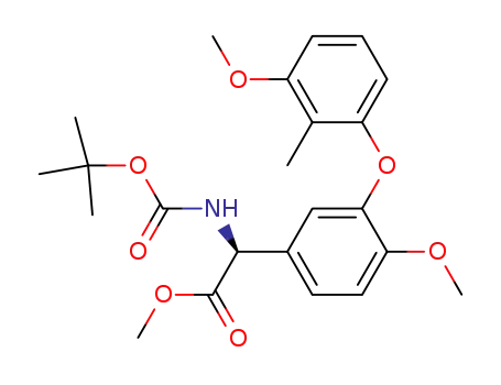 (S)-tert-Butoxycarbonylamino-[4-methoxy-3-(3-methoxy-2-methyl-phenoxy)-phenyl]-acetic acid methyl ester