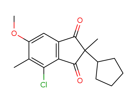 4-Chloro-2-cyclopentyl-6-methoxy-2,5-dimethyl-indan-1,3-dione