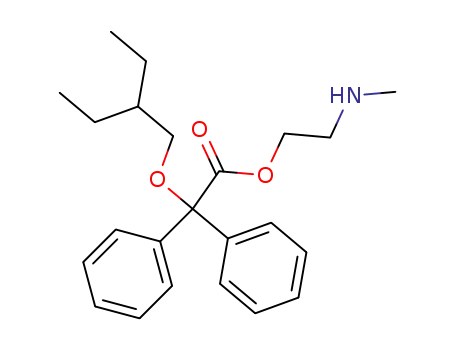 Benzeneacetic acid, a-(2-ethylbutoxy)-a-phenyl-, 2-(methylamino)ethyl
ester